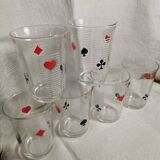 Water glasses card game