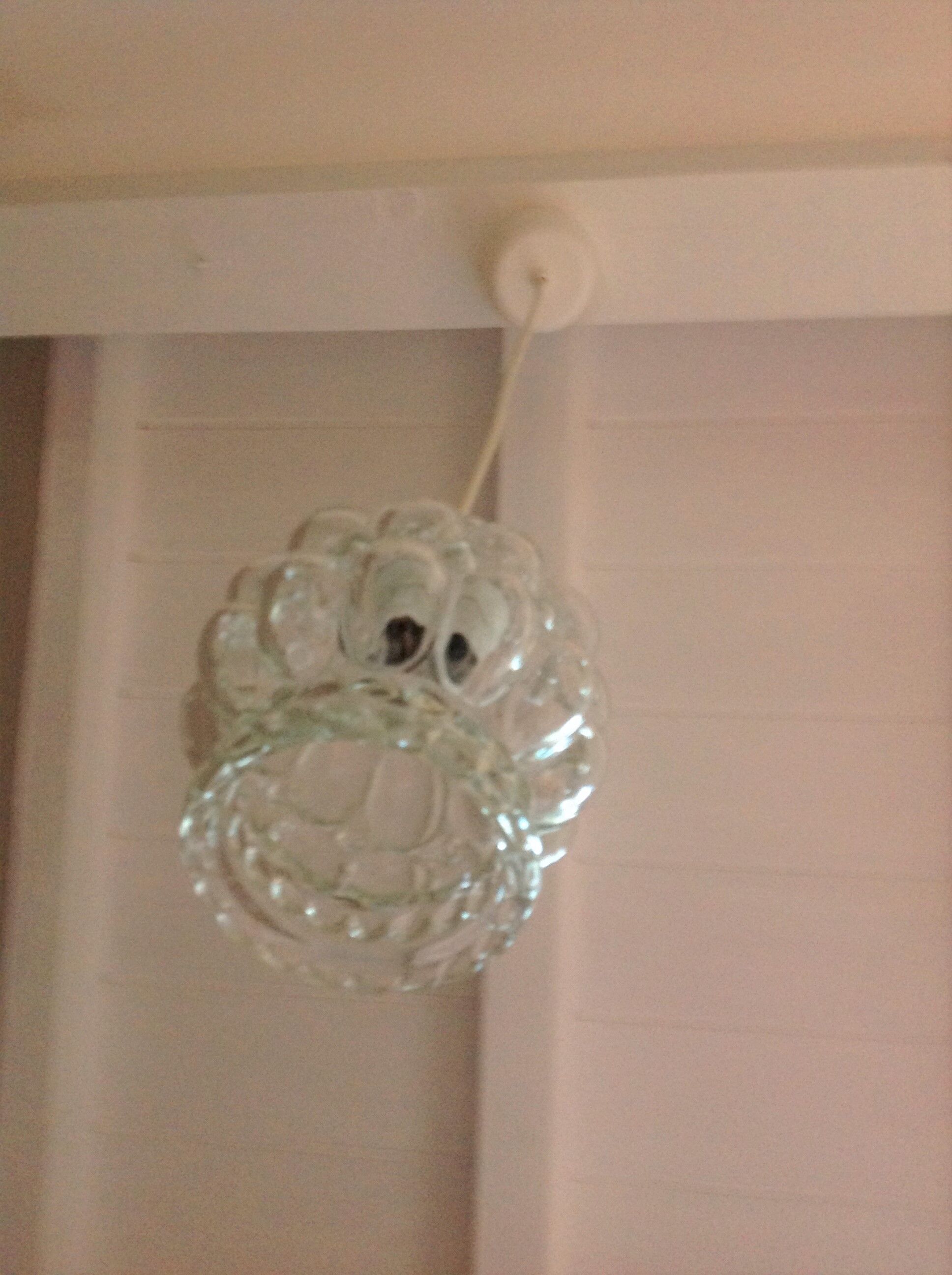 Bubbled glass bell lamp vintage 60s-70s