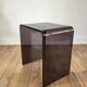 Set of 3 nesting coffee tables in smoked plexi / purple 70s
