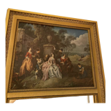 Vintage gilded mirror painting