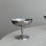 6 coupelles à dessert en inox