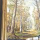 Oil on canvas, glazed wooden frame