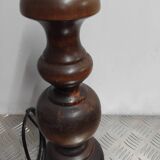 Turned wooden lamp base