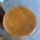 Set of 4 oak stools from the 1950s, constructivist style.