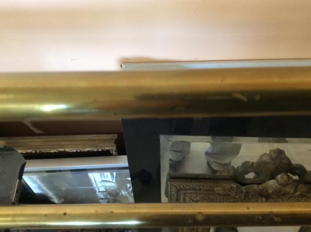 Brass luggage rack