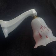 Antique porcelain wall light / art deco opaline bathroom