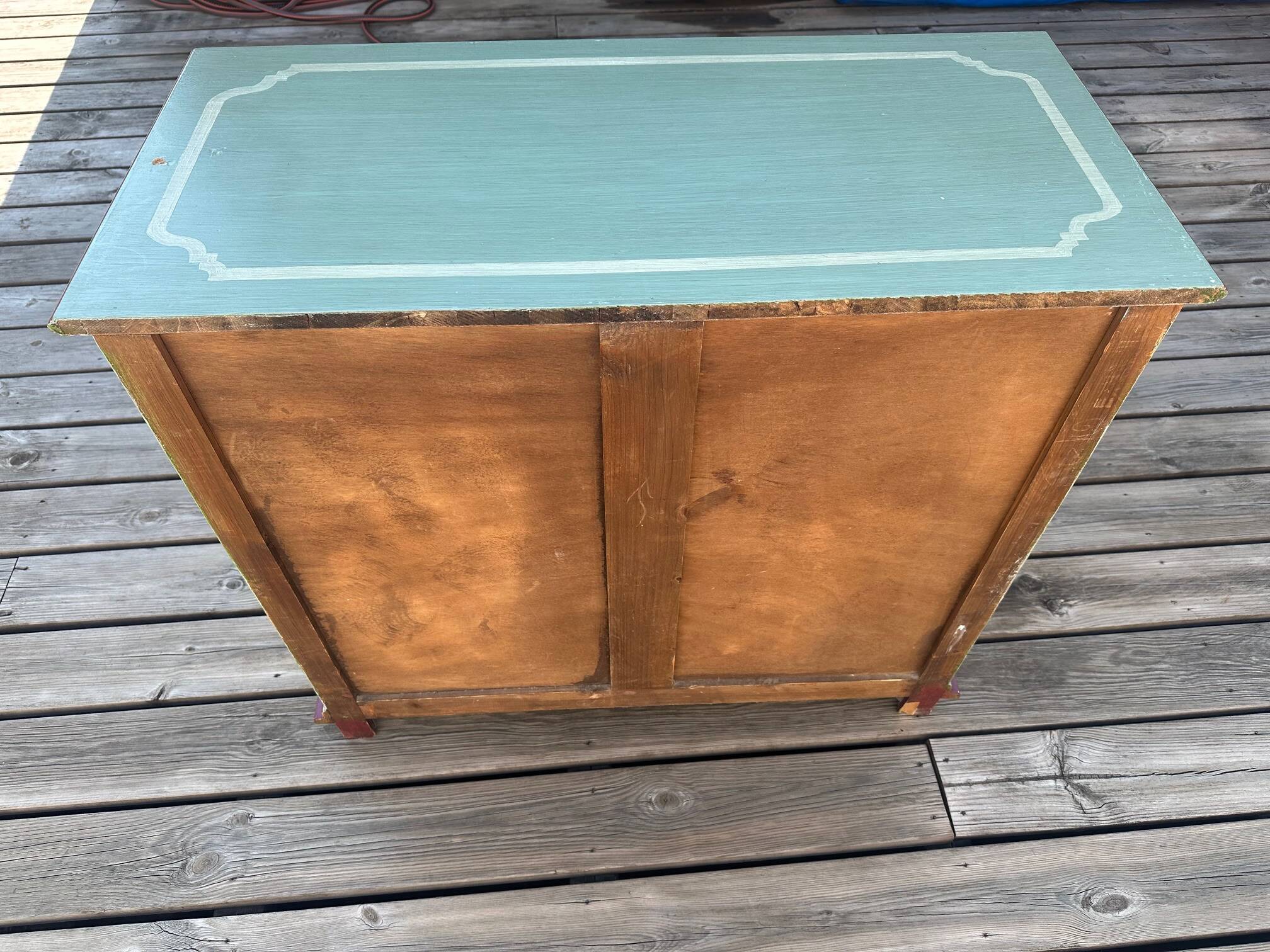 Hand painted chest of drawers