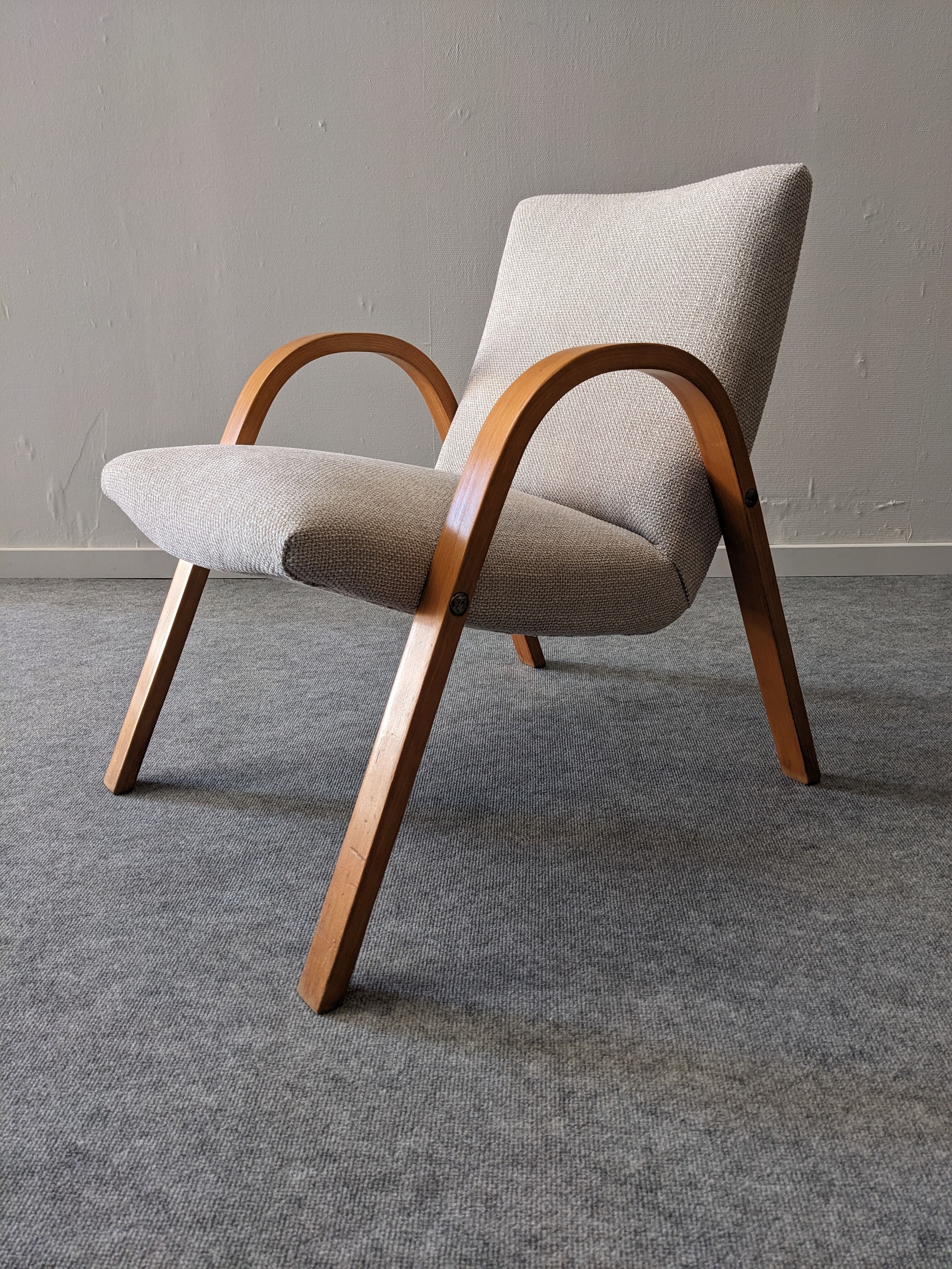 Pair of Bow Wood armchairs from the 50s/60s by Steiner