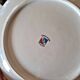 12 M8S France porcelain dessert plates, floral design