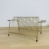 Gold metal vinyl holder from the 50s and 60s