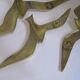 Wall Decoration Set 3 X Seagull / Swallow / Bird. Brass 70 / 80s