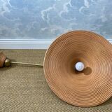 Suspension in reed pencil with extendable brass stem, Italy, mid-century modernism.