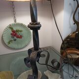 Wrought iron lamp to pose