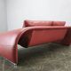 Italian Red Leather Sofa by Divanotti, Postmodern, 1990s