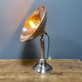 Nickel-plated old heater lamp from Germany, 1920s