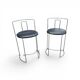 2 x Gaja stool by Kazuhide Takahama for Simon Gavina / black leather