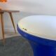 Vintage blue tam tam stool