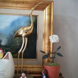 Heron or brass ibis on Plexiglas base