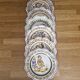 Set of 6 Breton plates