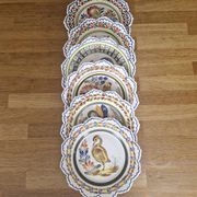 Série de 6 assiettes bretonnes