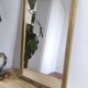 Miroir rectangulaire en bois doré