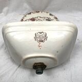 English porcelain wall fountain decorated with flowers and birds