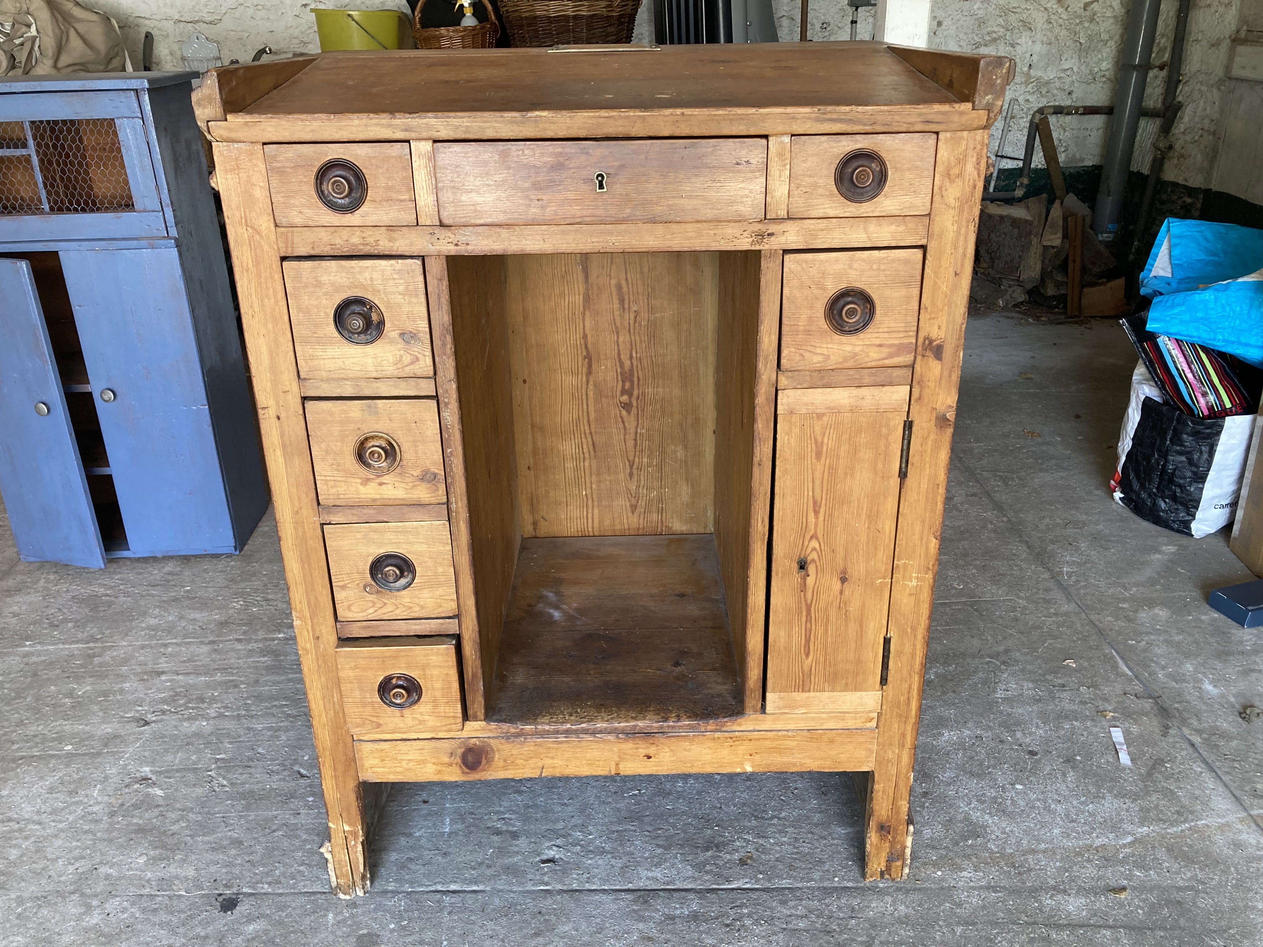 Old store checkout, counter