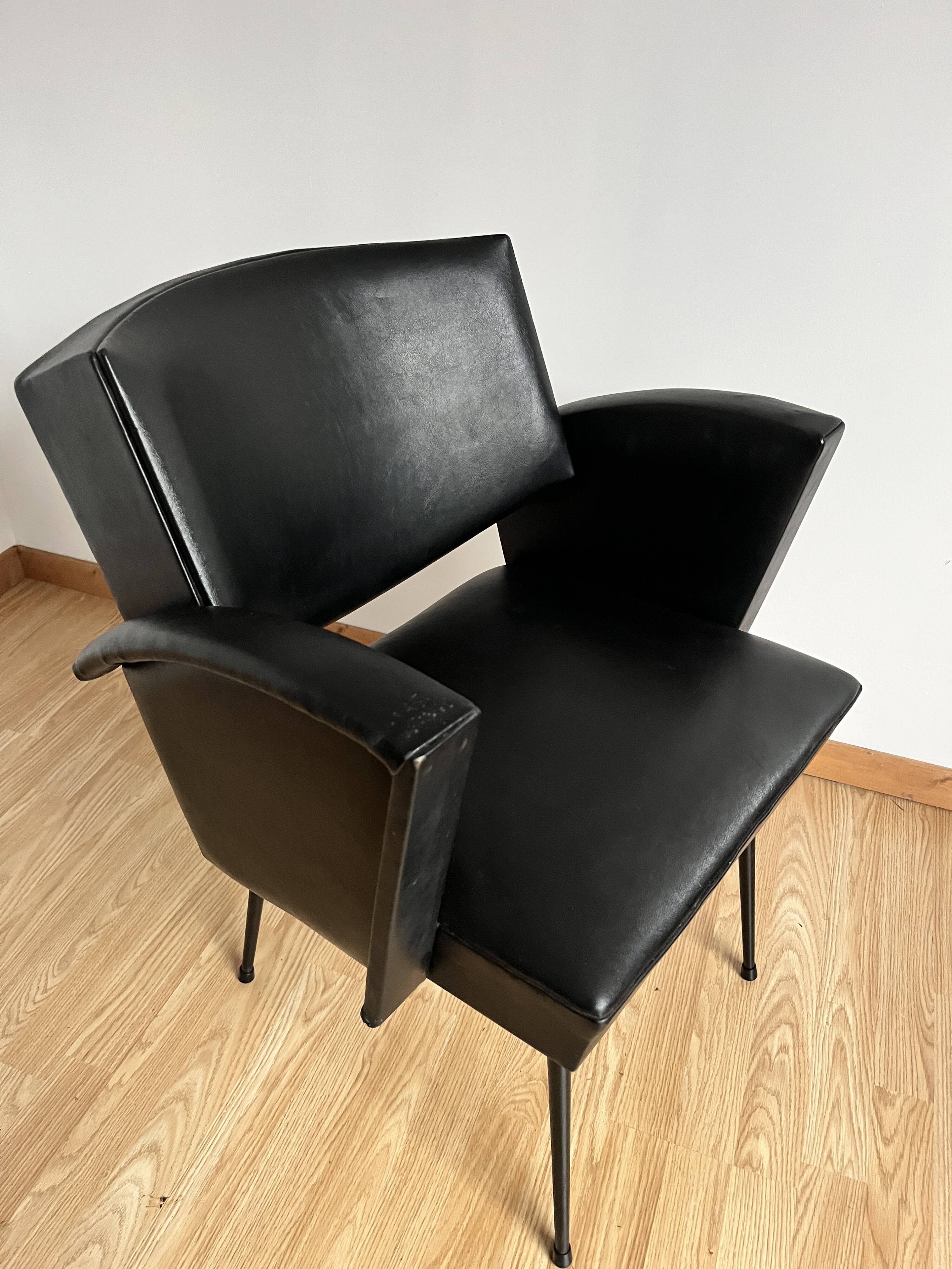 Vintage leatherette armchair