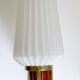 Scandinavian vintage aplique, 60s, teak glass brass