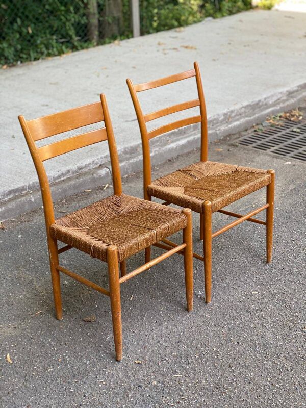 2 chaises scandinaves Gracell par Yngve Ekstrom 1960