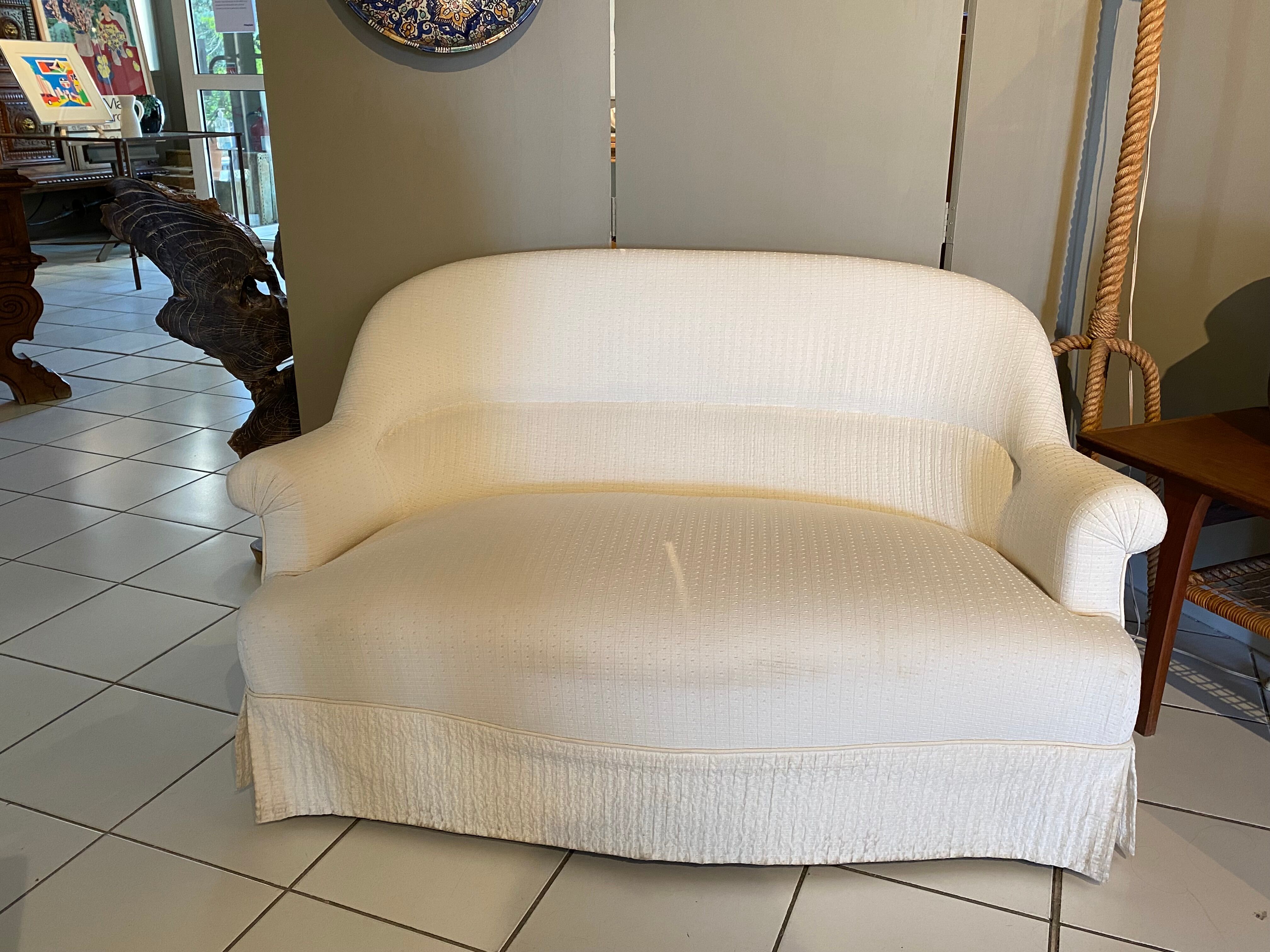 Vintage white sofa