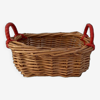 Miniature rattan basket from the 70s