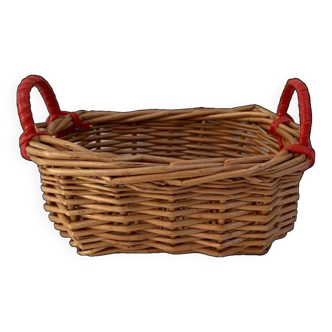 Miniature rattan basket from the 70s