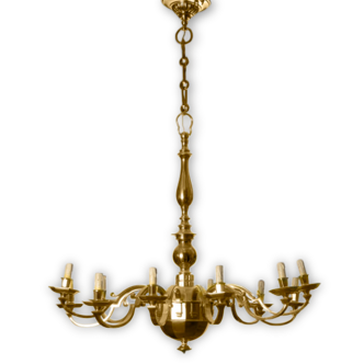 Gilded Bronze Chandelier - Circa 1940