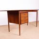 Danish extendable desk, Rosewood and Brass, model OS 51, Arne Vodder.