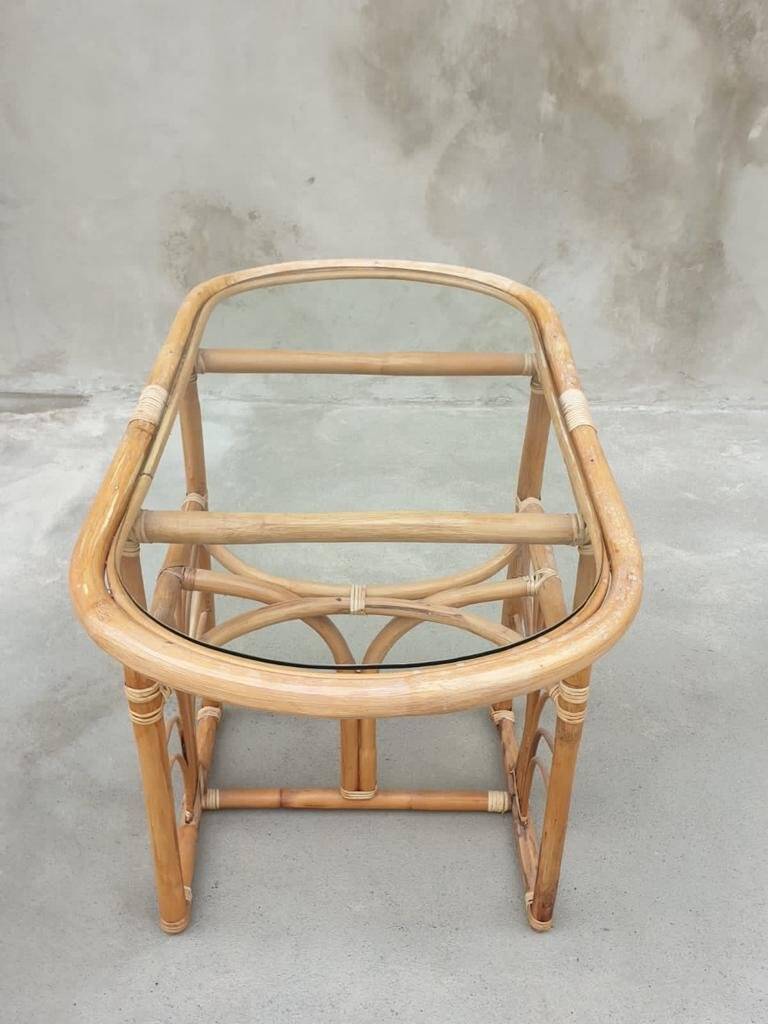 Bamboo chairs, Italy, 1960s, set of 3