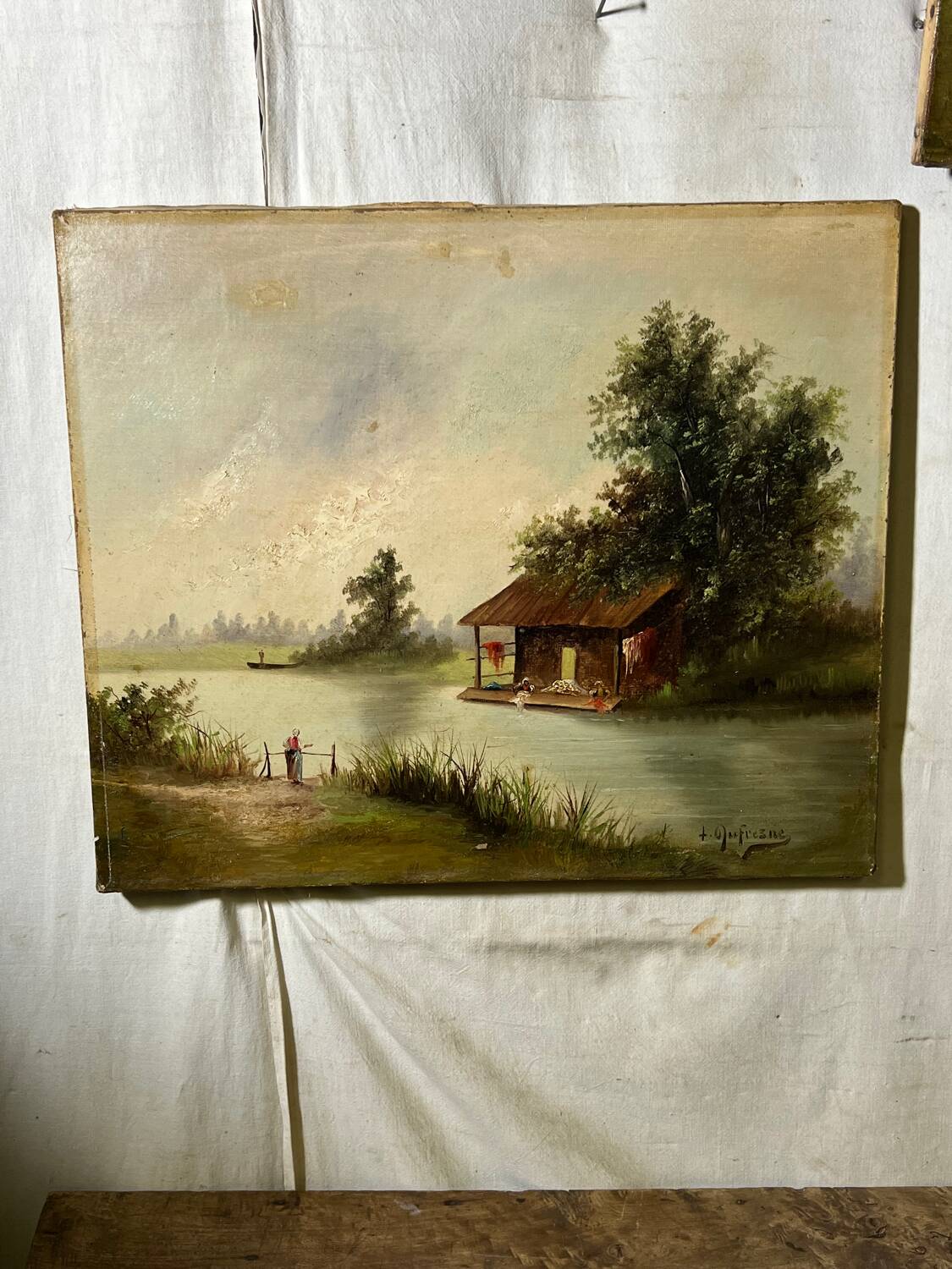 Pair of oils on canvas