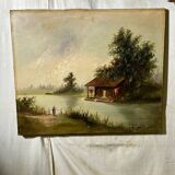 Pair of oils on canvas