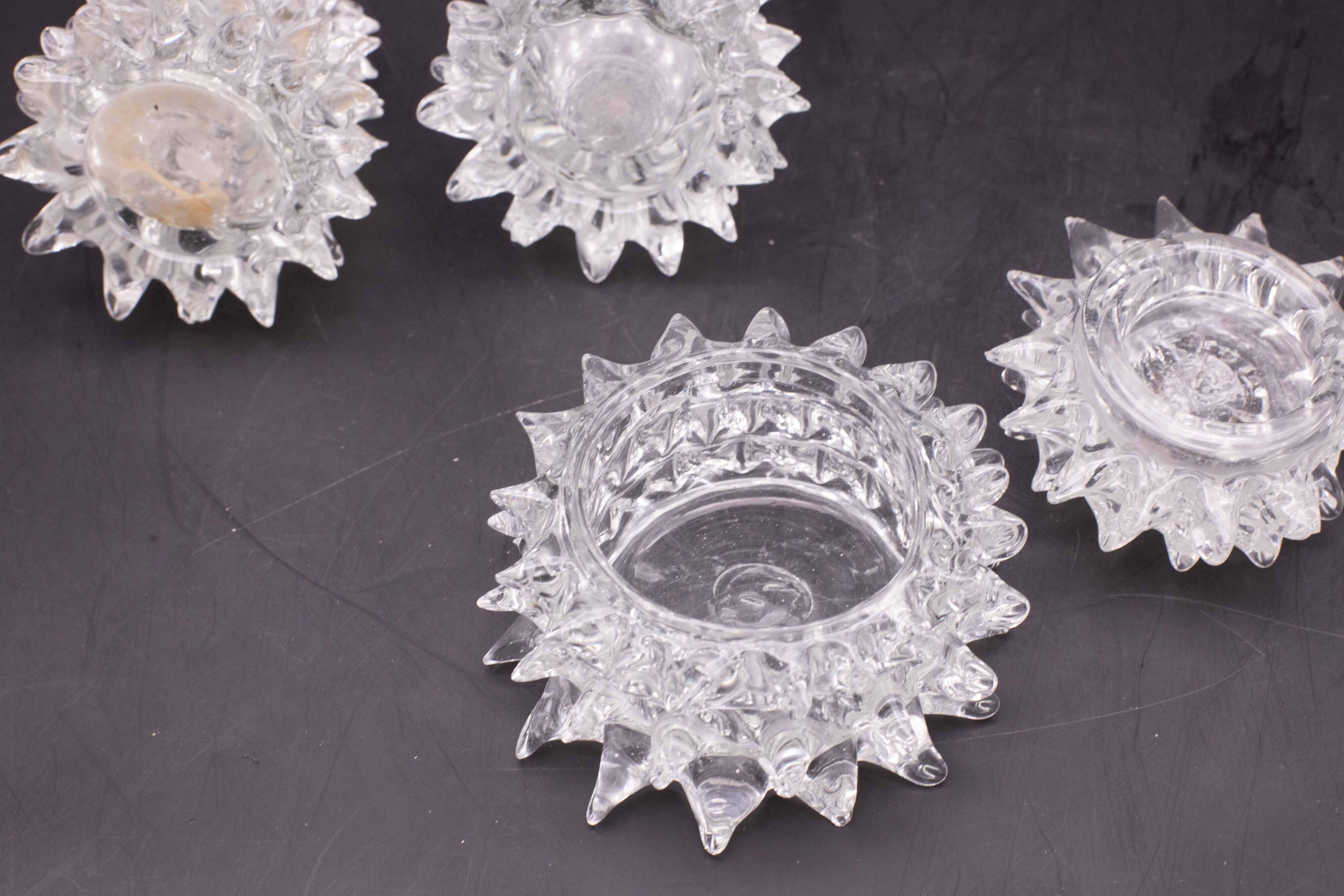 Set of 3 Ercole Barovier Rostrato Murano Italian Glass Vase for Barovier &