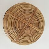 Bamboo and brass basket