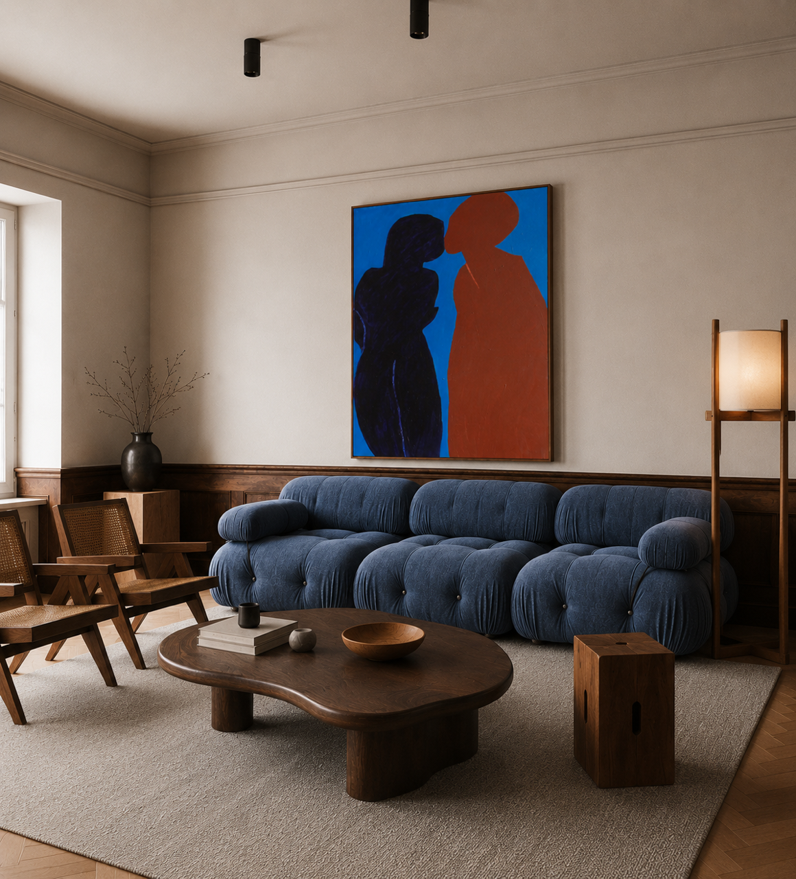 Came closer minimalist canvas painting