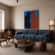 Came closer minimalist canvas painting