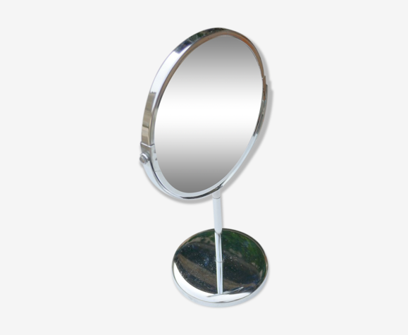 Miroir "de barbier" sur pied