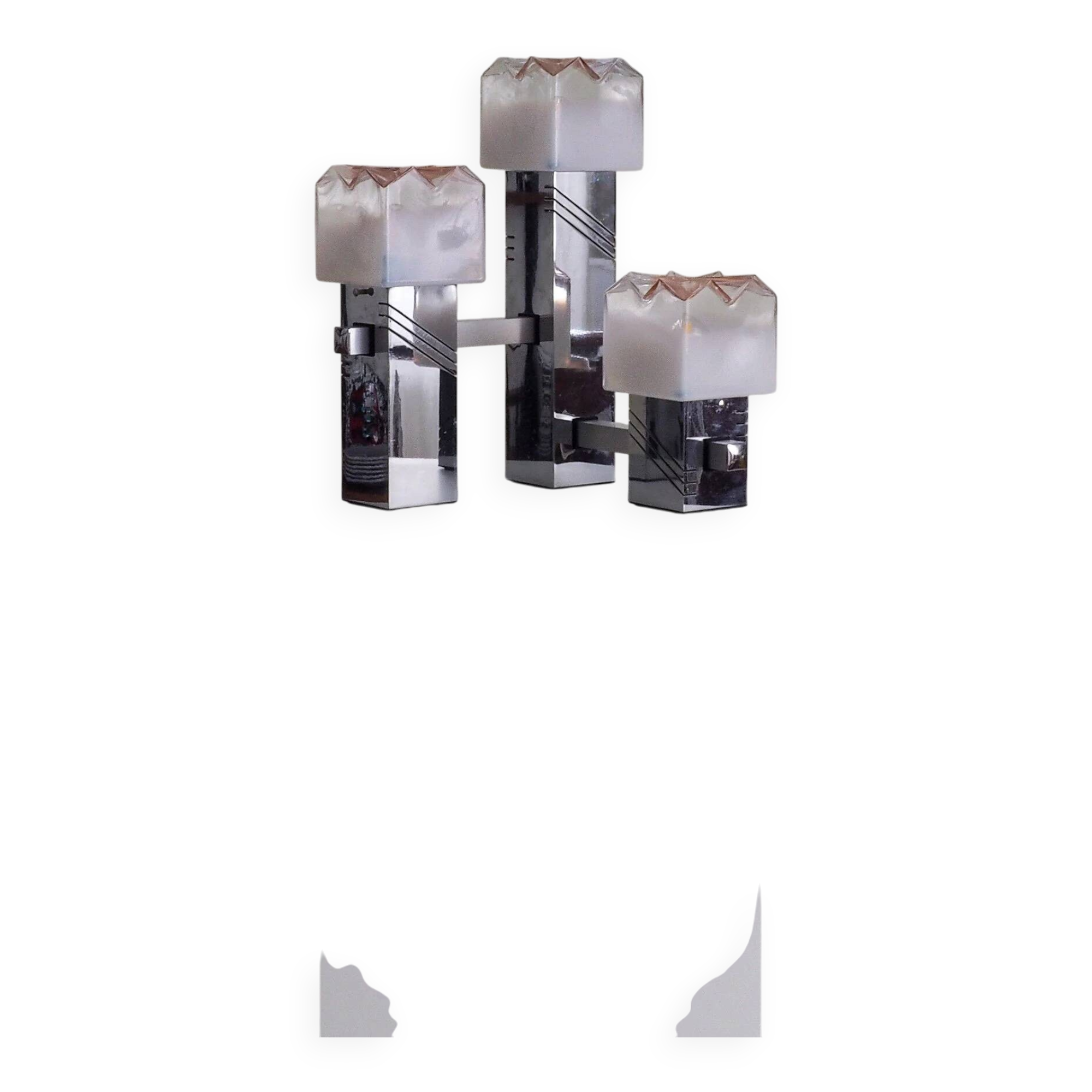 Table lamp with Murano glass shades by Gaetano Sciolari