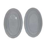 MONTEREAU 2 RAVIERS FAIENCE FINE WHITE PEARL RESTORATION BEFORE 1819 HOLLOW BRAND DESIGNER