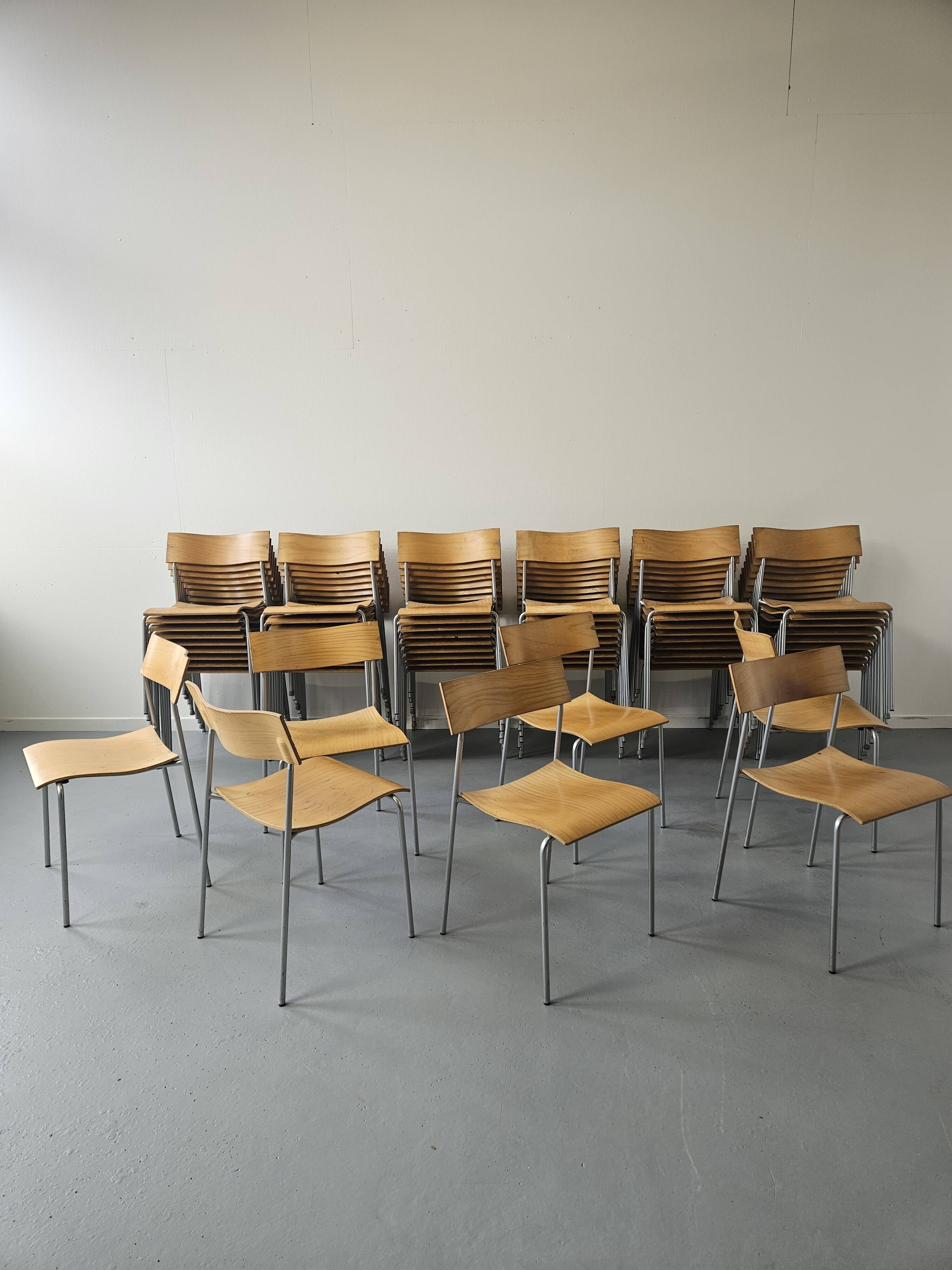 50 Campus chairs by Johannes Foersom, Sweden 1990s