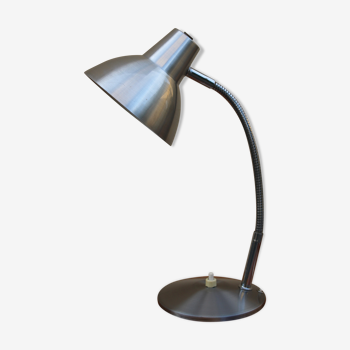 Brushed metal desk lamp