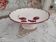 Compotier 2 on pedestal in earthenware from Salins-les-Bains, Mistral burgundy model