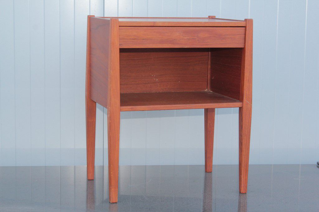 Danish design teak bedside table Poul Hundevad