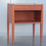 Danish design teak bedside table Poul Hundevad